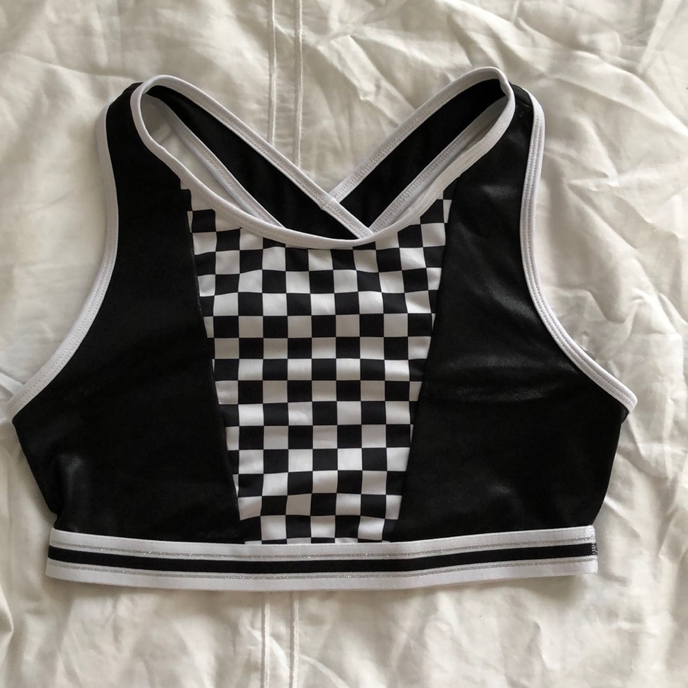 Checkered crop top